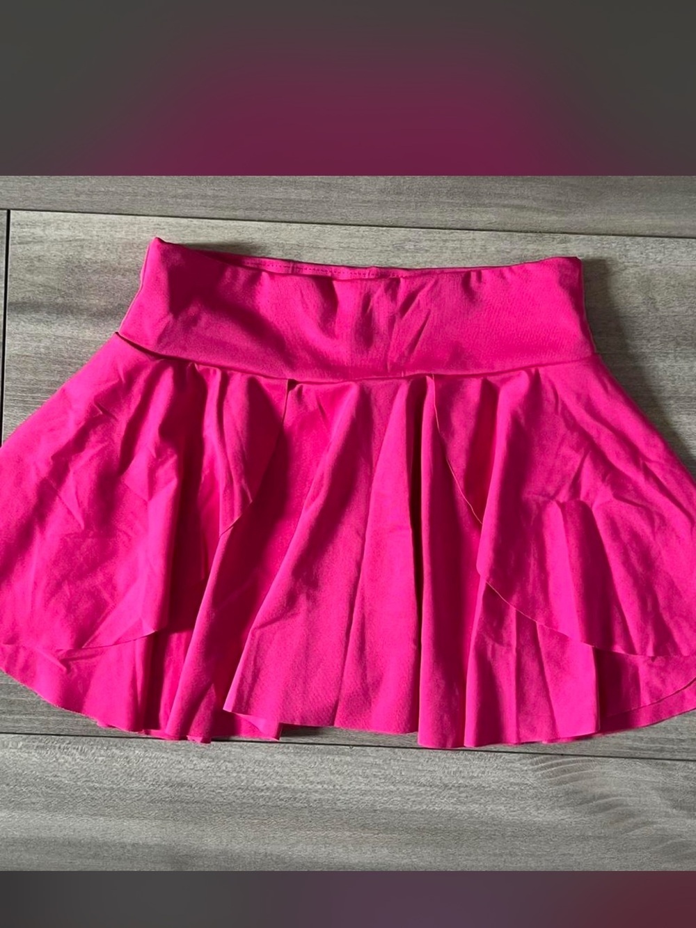 SHEIN Hot Pink Circle Skater Skirt